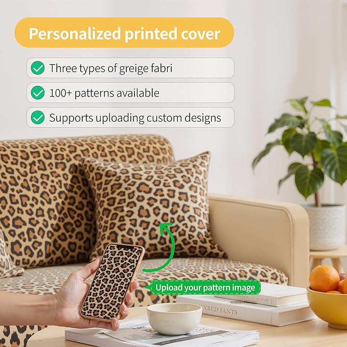 Detiblue Custom Bench Cushion - Customizable Fabric/Color/Size/Non-Slip Methods/Piping, Outdoor Patio Porch Swing Cushions, Indoor Bay Window Seat Furniture Cushions, Waterproof, High-Density Foam