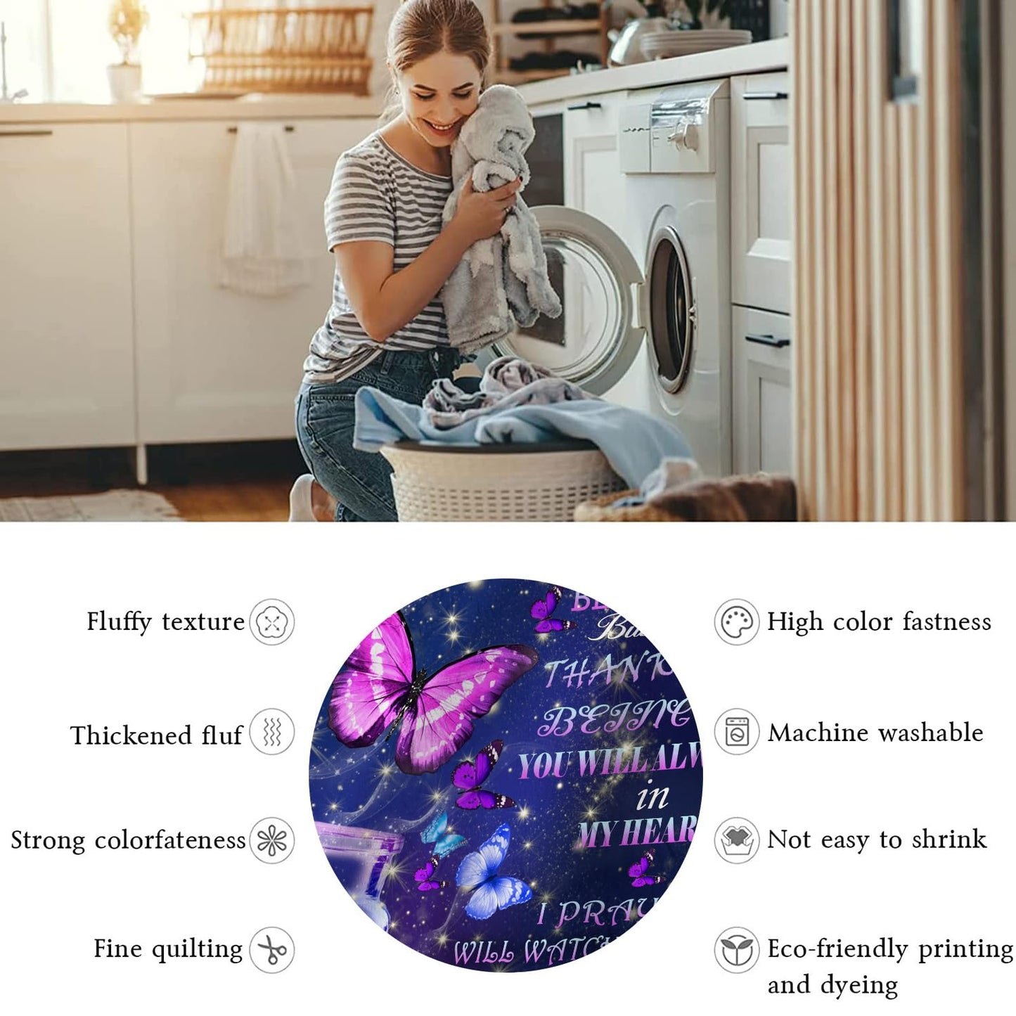 CUDEVS Sister Birthday Gift Ideas, Birthday Gifts for Sister, Birthday Gift for Sister, Sister Birthday Gifts,Sister Blanket 60" x 50"