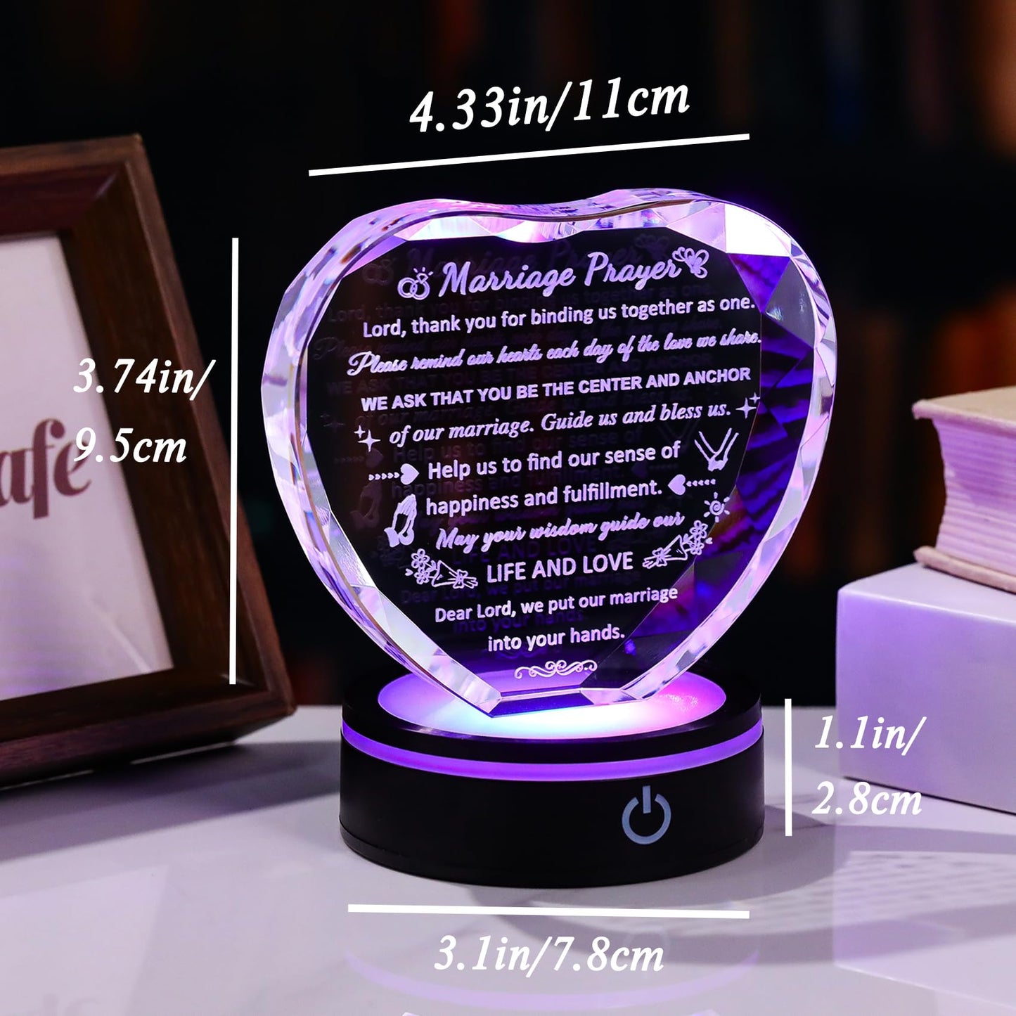 Wedding Gifts for Couples 2025, Marriage Prayer Plaques - Best Anniversary Wedding Gifts for Newlyweds - Just Married Bridal Shower Gift for Bride and Groom