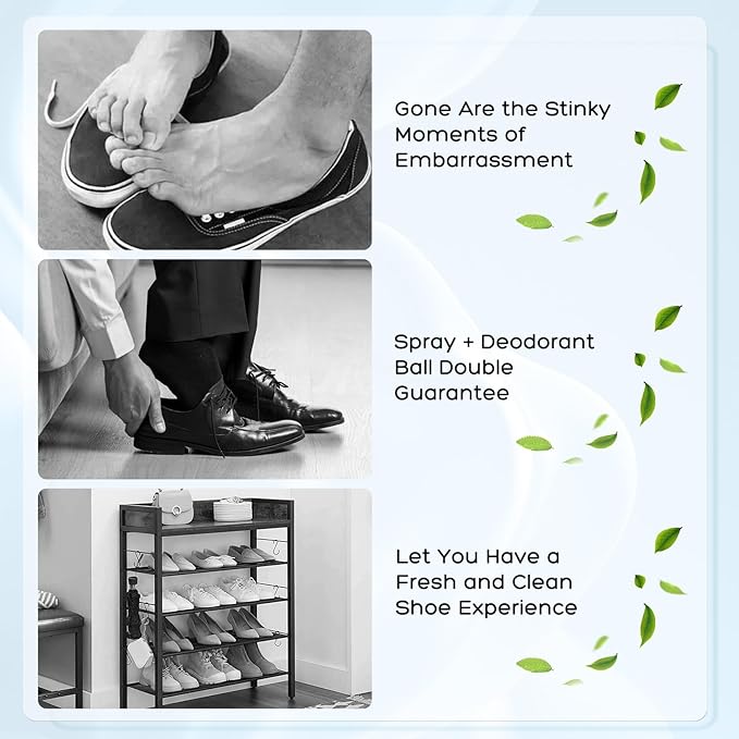 Sneaker and Shoe Deodorizer BOLL Shoe Freshener Spray- Long Lasting Shoe Freshener Shoe deodorizer spray perfect for taking funk away from your smelly Sneakers, Work Shoes, Athletic Shoes