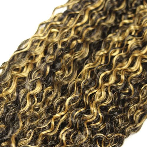 Habiliana Bundles Human Hair 18 20 22 Inch Jerry Curly P1B/27 Human Hair Bundles 12A Unprocessed Brazilian Virgin Quick Weave Hair Extensions for Black Women