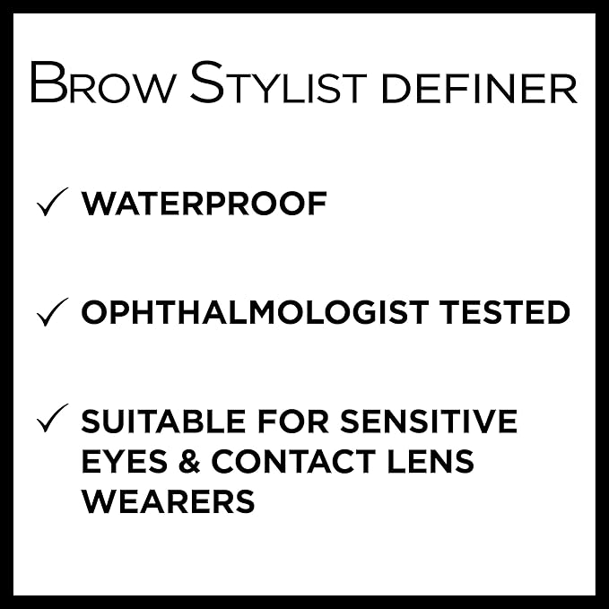 L'Oreal Paris Makeup Brow Stylist Definer Waterproof Eyebrow Pencil, Ultra-Fine Mechanical Pencil, Draws Tiny Brow Hairs and Fills in Sparse Areas and Gaps, Dark Blonde, 0.003 Ounce (Pack of 2)