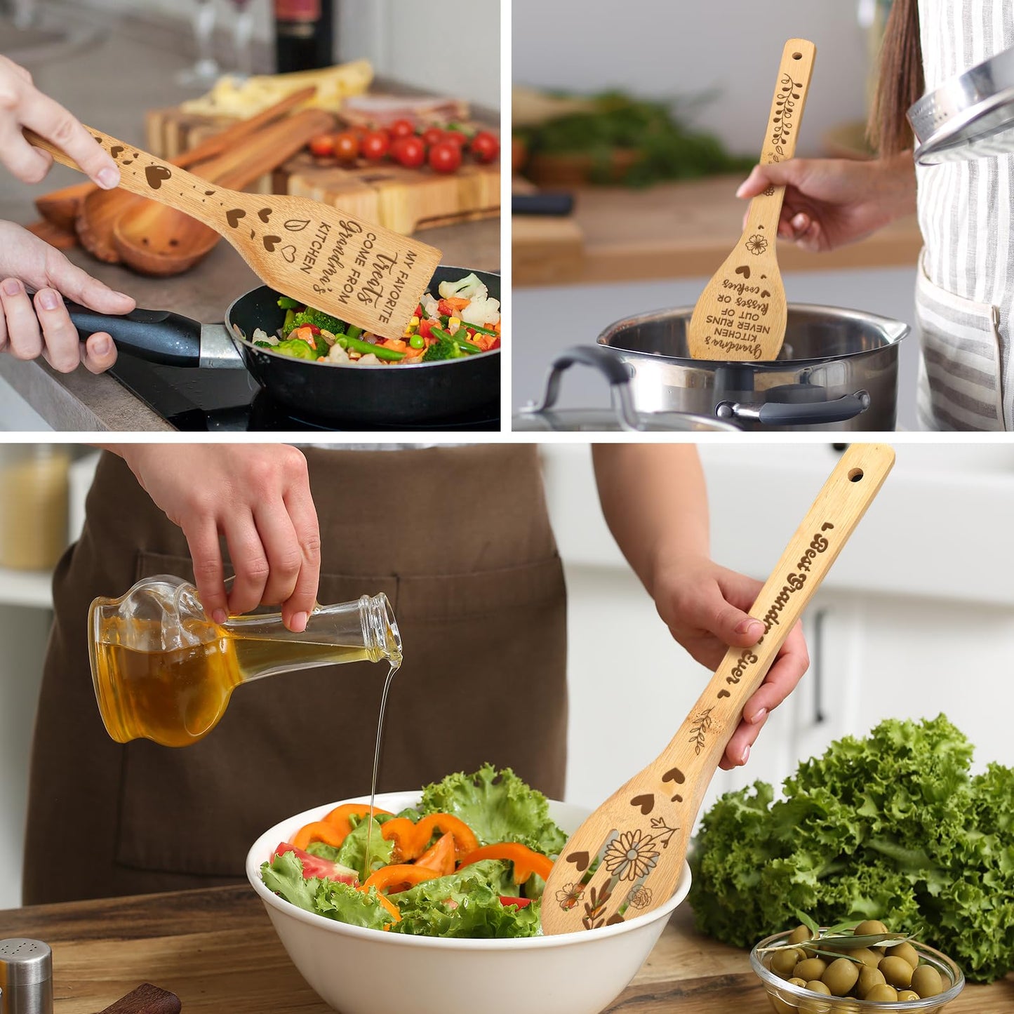 Grandma Gifts Mothers Day Gifts for Grandma Great Grandma Birthday Gifts from Grandkids Granddaughter Grandson Best Grandma Ever Gift New Grandma Nana Gigi Christmas Cutting Boards for the Kitchen
