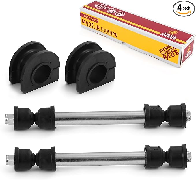 Metrix Premium Chassis Parts - 4 PC L/R Front Sway Bar Stabilizer End Link & Front Stabilizer Bar Bushing Kit Fits 02-06 C...