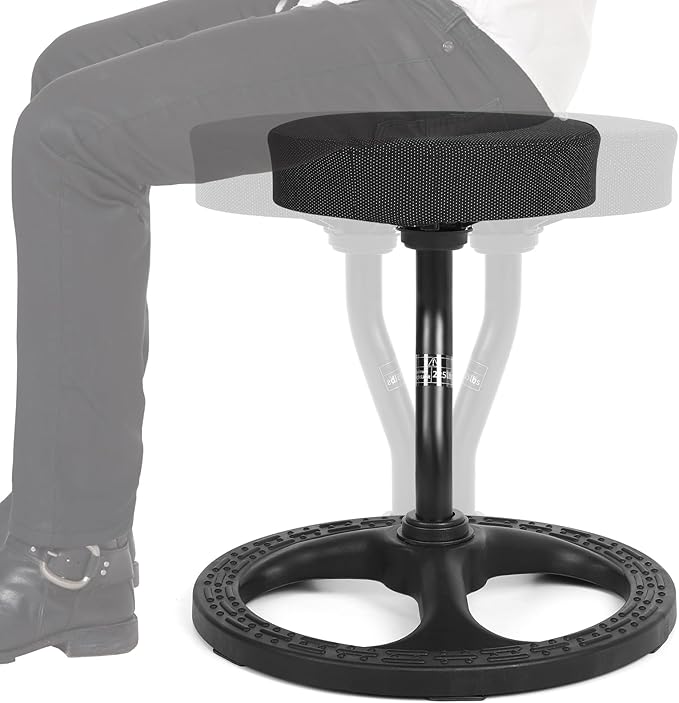Upaloop ADHD Chair for Kids, Yoga Chairs for Adults, Wobble Stool Active Flexible Seating Desk Chair with Non-Slip Base and Washable Seat Cover for Stability, Balance, Yoga, Office, School, Classroom
