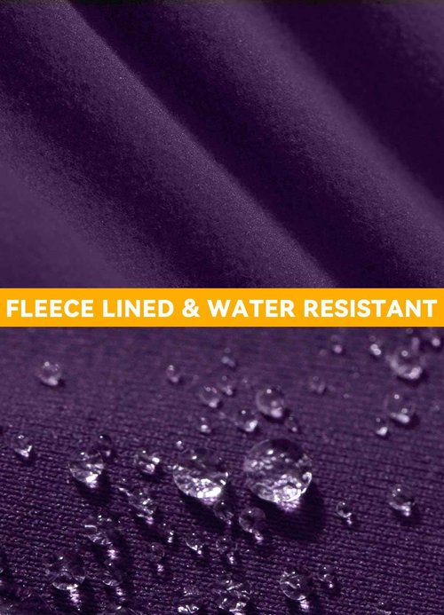 baleaf Girls Fleece Equestrian Clothing, Full Seat Riding Pants and Long Sleeve Shirts(Purple, XS)