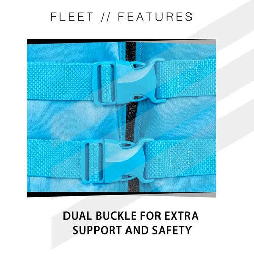 Jetpilot Fleet Neoprene Dual Coast Guard Approved Life Jacket PFD (Blue/Green, S/M)