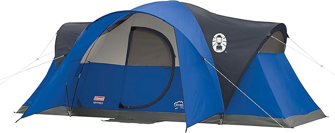 Coleman Montana Camping Tent, 6/8 Person Family Tent with Included Rainfly, Carry Bag, and Spacious Interior, Fits Multipl...
