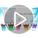 PeSandy LED Ice Bucket, 5L Large Capacity Wine Ice Bucket Drink Containers with Multi Colors Changing for Party/Home/Bar, ...