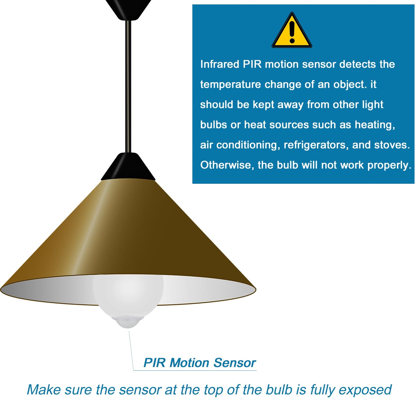 Motion Sensor Light Bulbs for Outdoor Indoor, 9W A19 Motion Detector Led Bulb, 60 Watt Equivalent, E26 800lm 5000K Daylight, Dusk to Dawn Motion Activated Security Lights for outside, Inside (2 Pack)