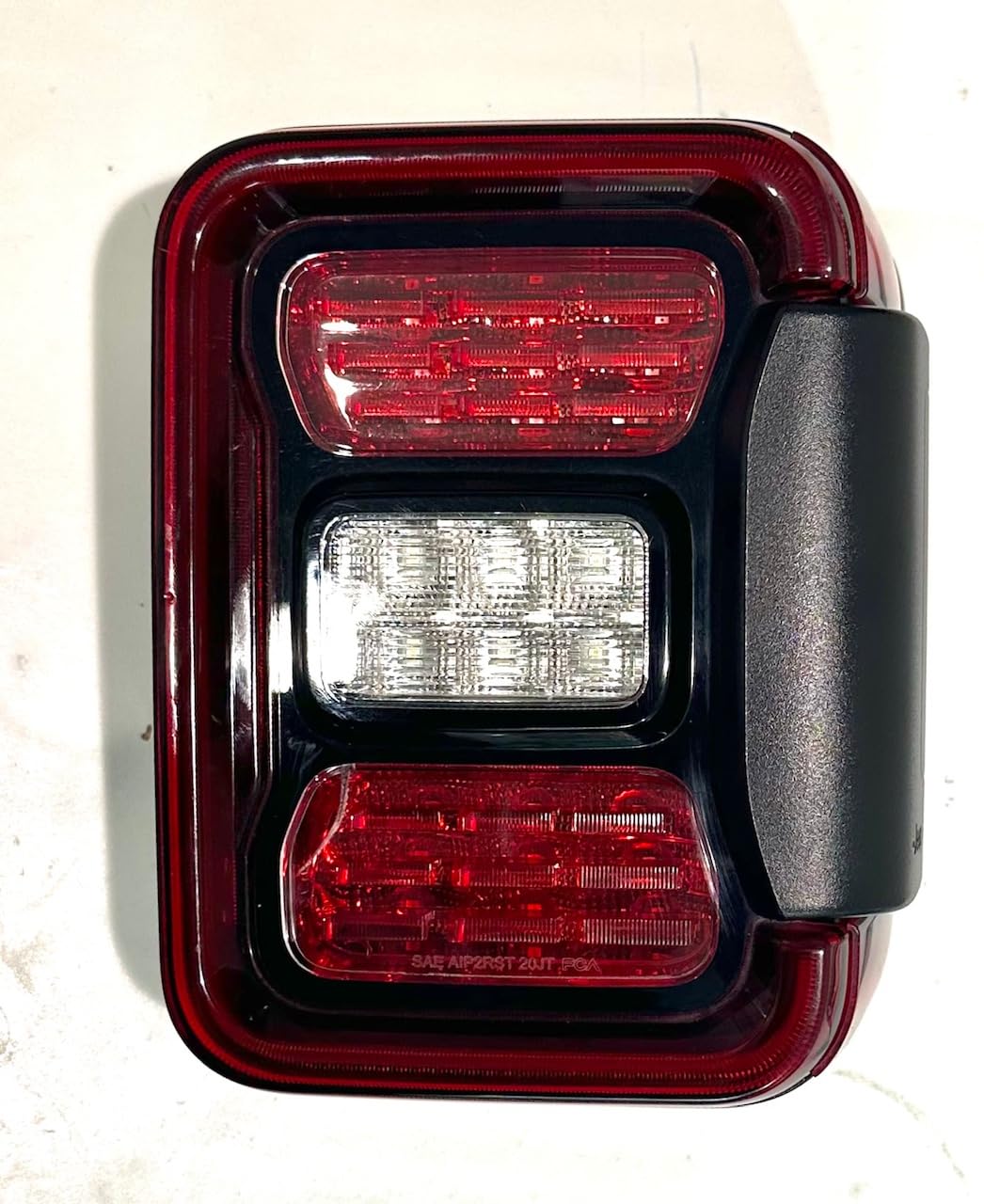 Generic Jack Pumpkin Face in 3D - Black for Jeep Gladiator Rear LED Tail Light Covers (2020-2024) non Led Version Cool Design Halloween Spooky