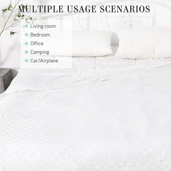 AmyHomie Cooling Blanket,90"x108"King Size,Summer Blankets with Double Sided Cold Effect, Arc-Chill Q-Max>0.5 Cool Fiber, Breathable Lightweight Blankets for Hot Sleepers Night Sweats