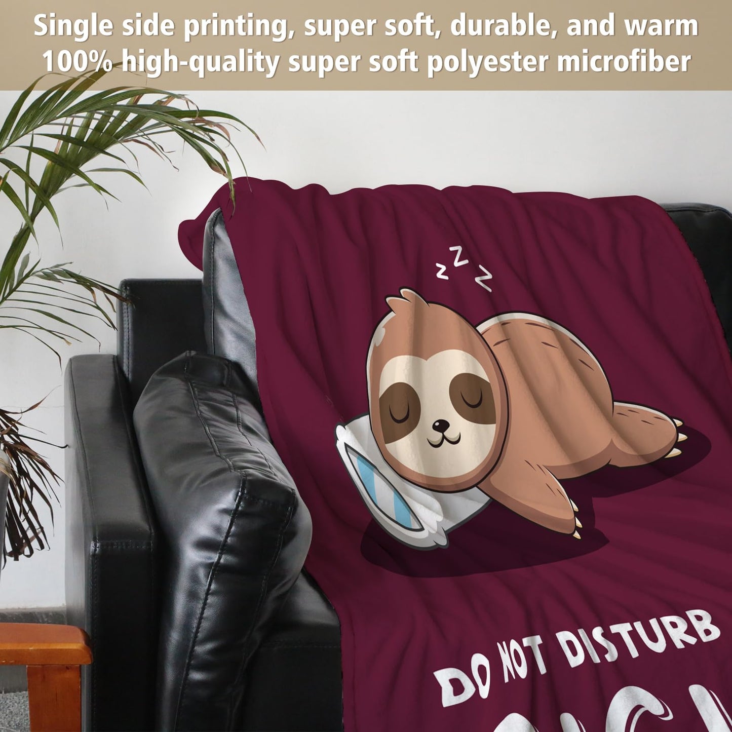 Gigi Gifts for Grandma, Gigi Birthday Gifts, Gigi is Charging Sloth Blanket, Gifts for Gigi from Grandkids, Gigi Gifts for Mothers Day Christmas, Super Soft Blankets for Gigi 60" x 50"
