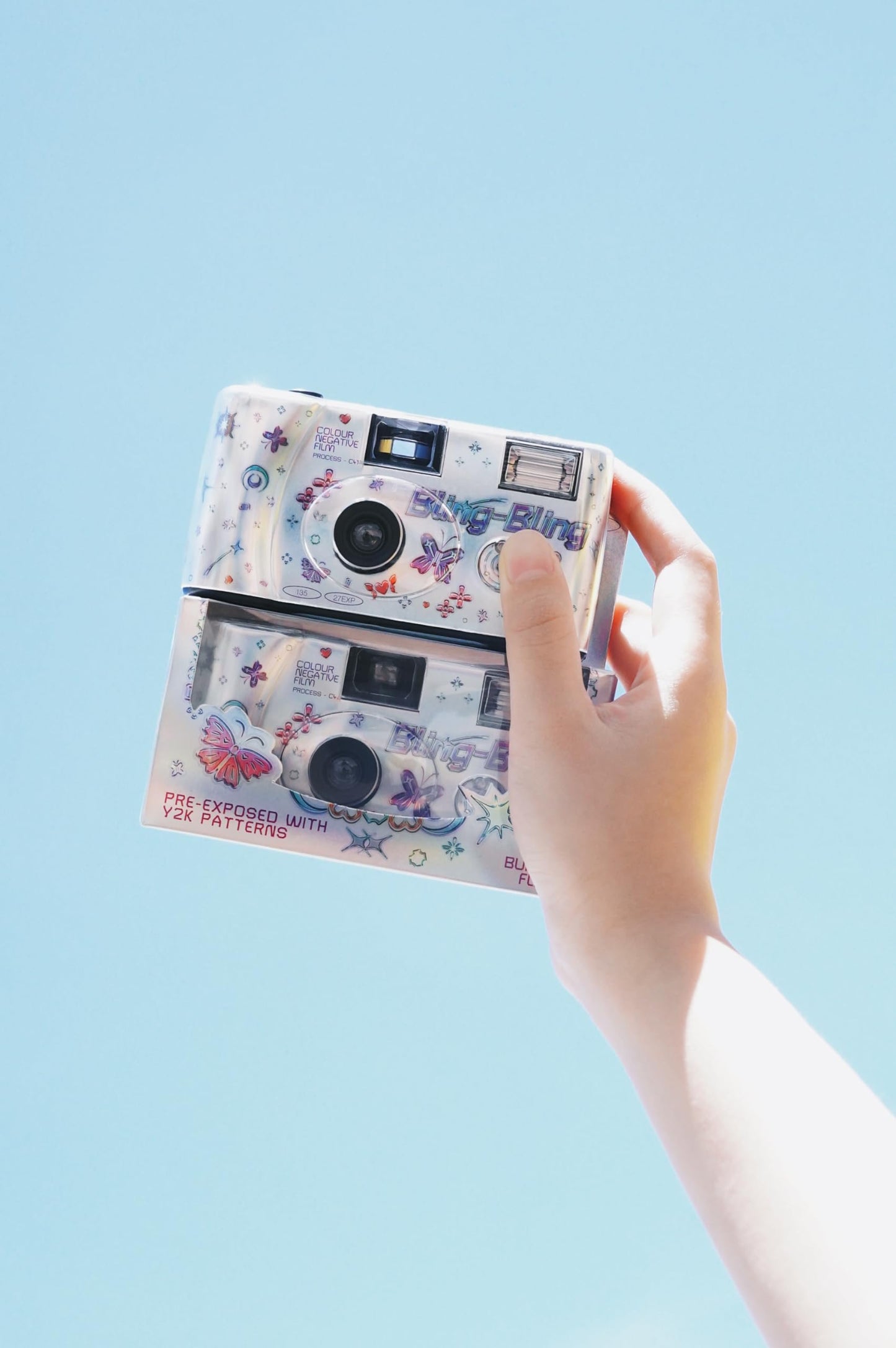 Retocolor Bling-Bling 400 35Mm Disposable Film Camera 27Exp, Iso400, Color Negative Film, Focus Free, Easy To Use, Built In Flas