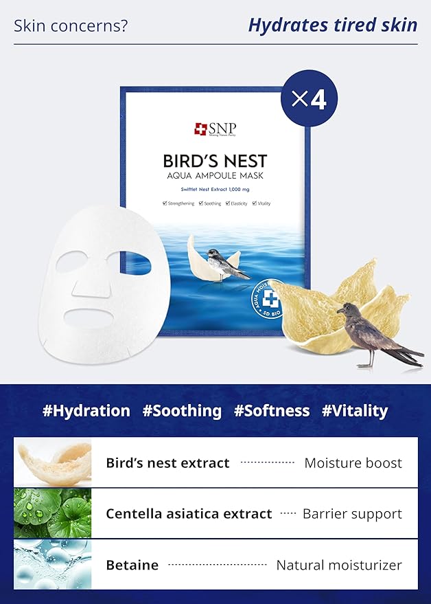 [K Beauty Snp] Variety Ampoule Sheet Mask Set & Vitaronic SOS Ampoule