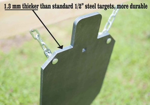 Steel Targets for Shooting, TOAAOT 1/2 Inch Thick Rifle Rated AR500 Metal Gong Silhouette Target for Precision Shooting