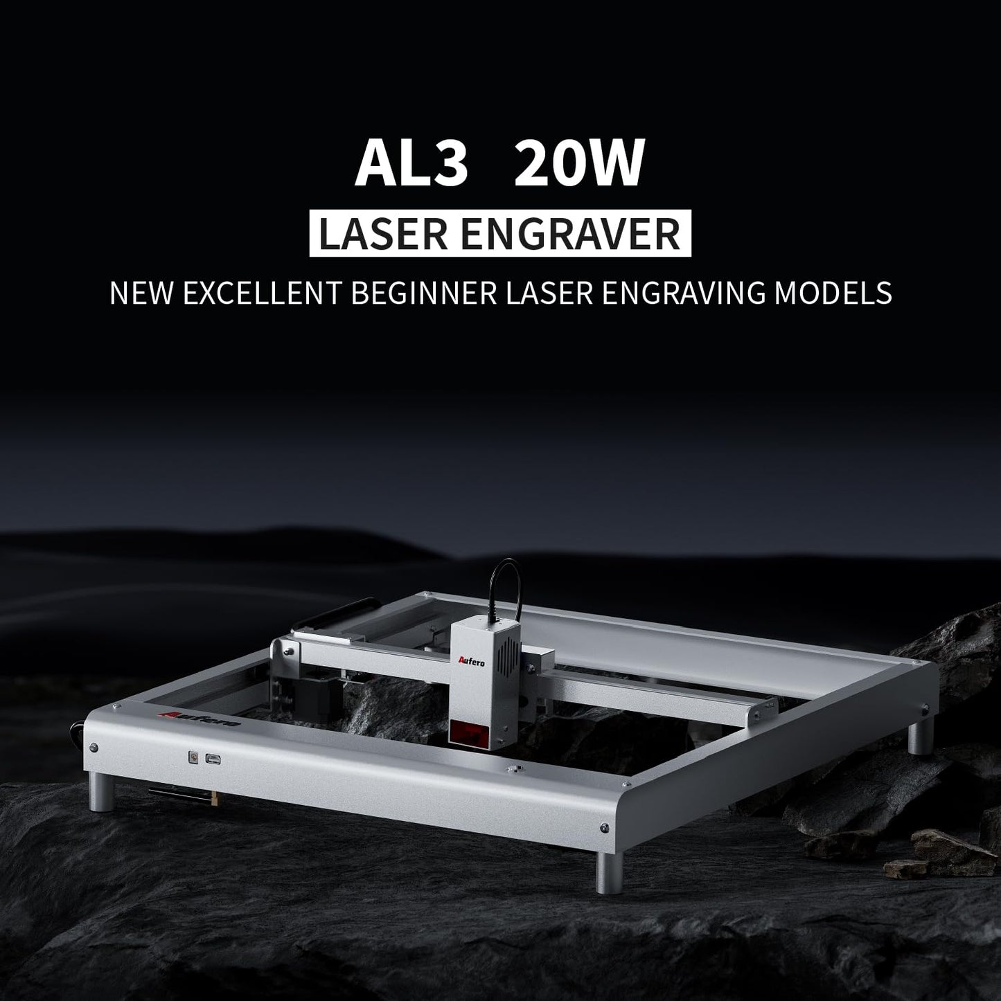 Aufero Laser Engraver 20000mW Laser Cutter Machine with 40L Air Assist Large Working Area Laser Engraver Machine for Wood, Metal, Acrylic,Leather Wood Laser Engraver with APP Control