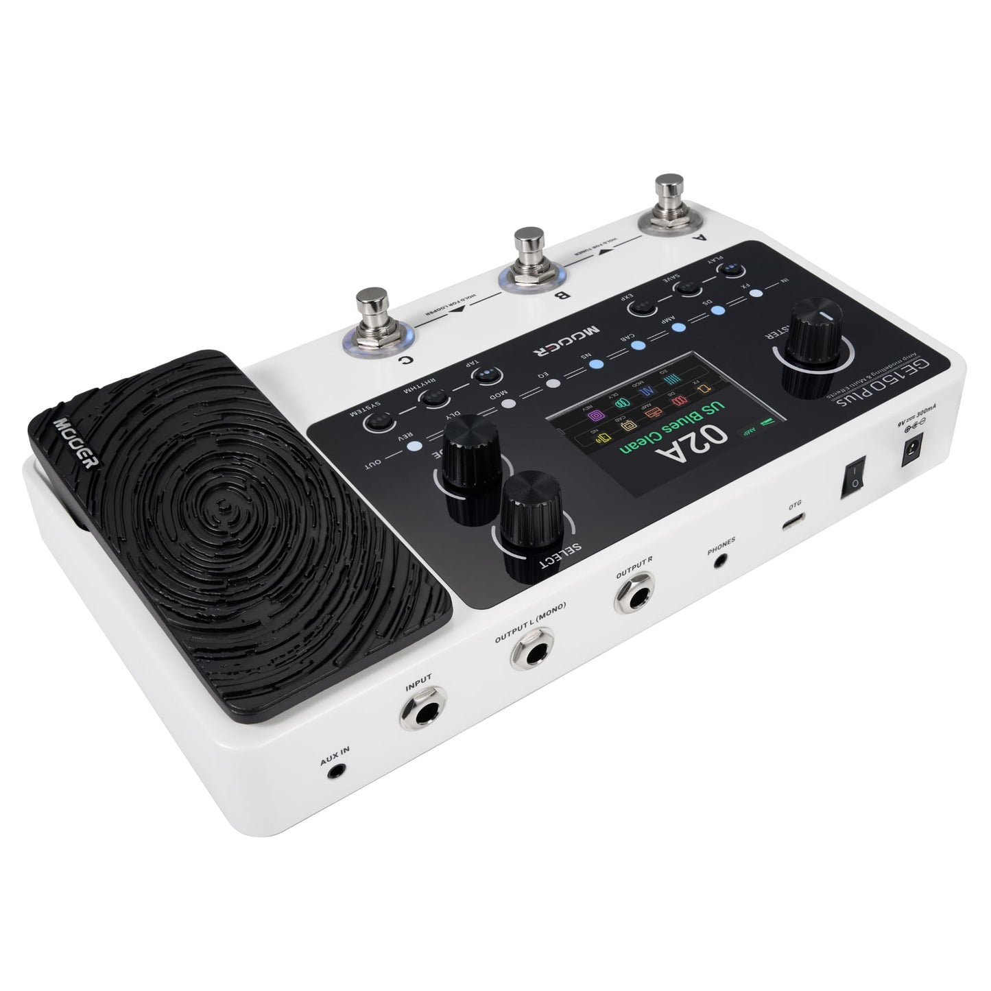 Mooer Ge150 Plus New Compact Guitar Pedal Multi Effects Processor Preamp Cab Sim 3Rd Ir Loader Reverb Dealy Spill Over Funtion,