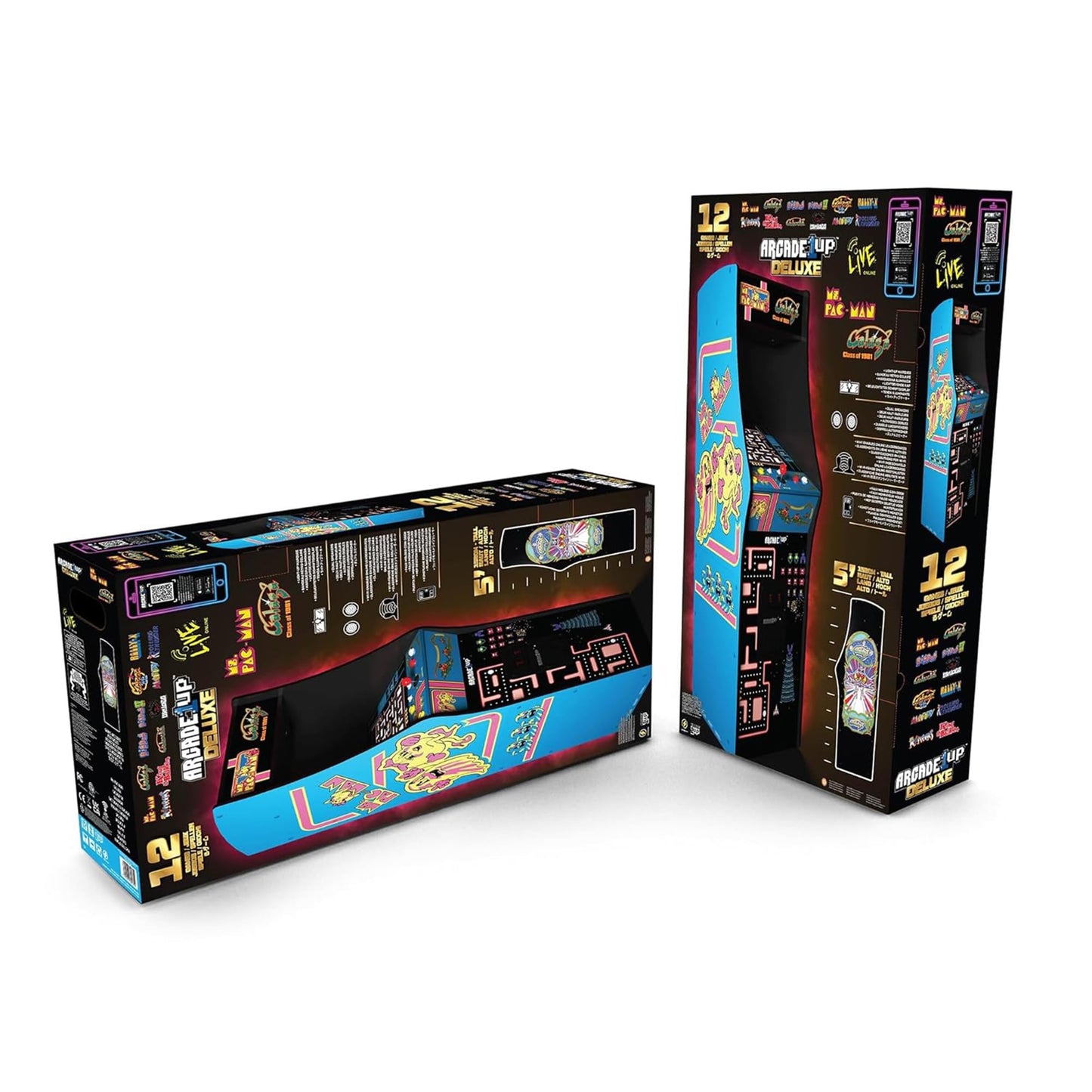 ARCADE1UP Class of 81’ Deluxe Arcade Machine for Home - 5 Feet Tall - 12 Classic Games