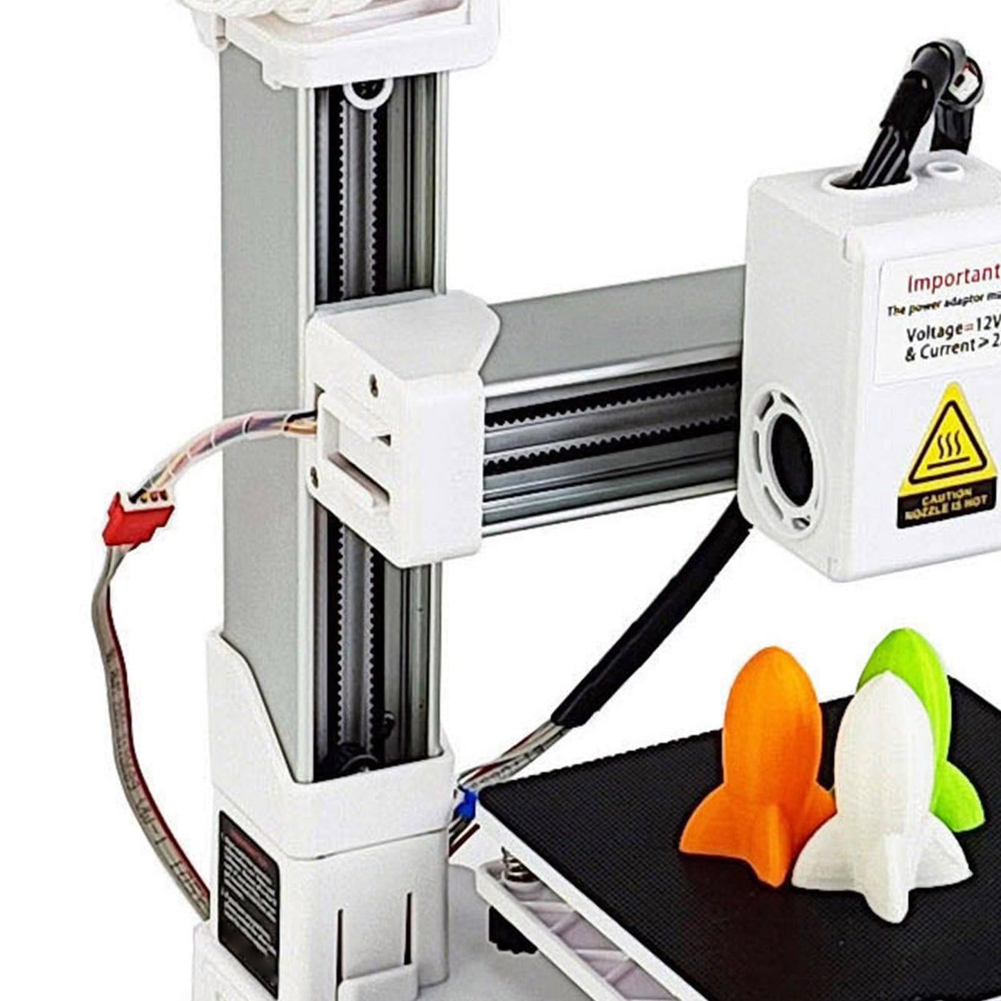 Small 3D Printer, Frequency Division Multiplexing 3D Printer, Supporting 1.75mm PLA and TPU filaments, Print Size 100x100x100mm, for Beginners (US Plug)