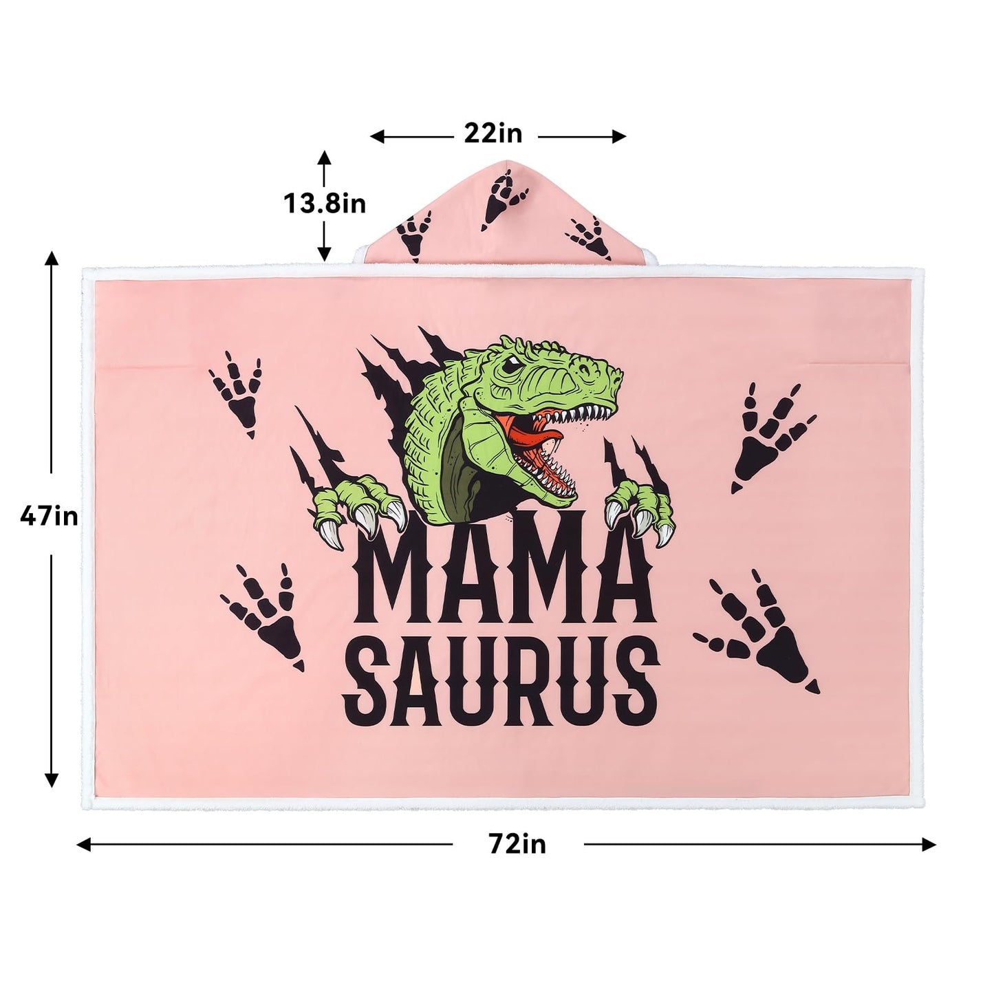 REFTTENW Mom Birthday Gifts, Gifts for Mom from Son Daughter, Mama Blanket Hoodie