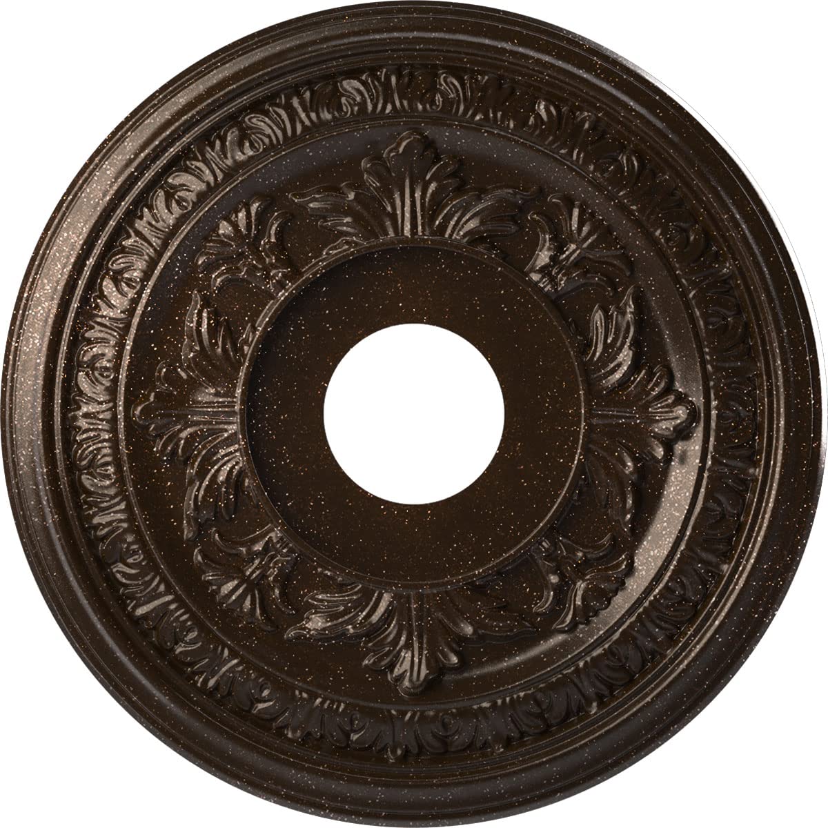 Ekena Millwork Cmp16Baamb Baltimore Thermoformed Pvc Ceiling Medallion (Fits Canopies Up To 6 1/2), 16Od X 3 1/2Id X 1P, Texture
