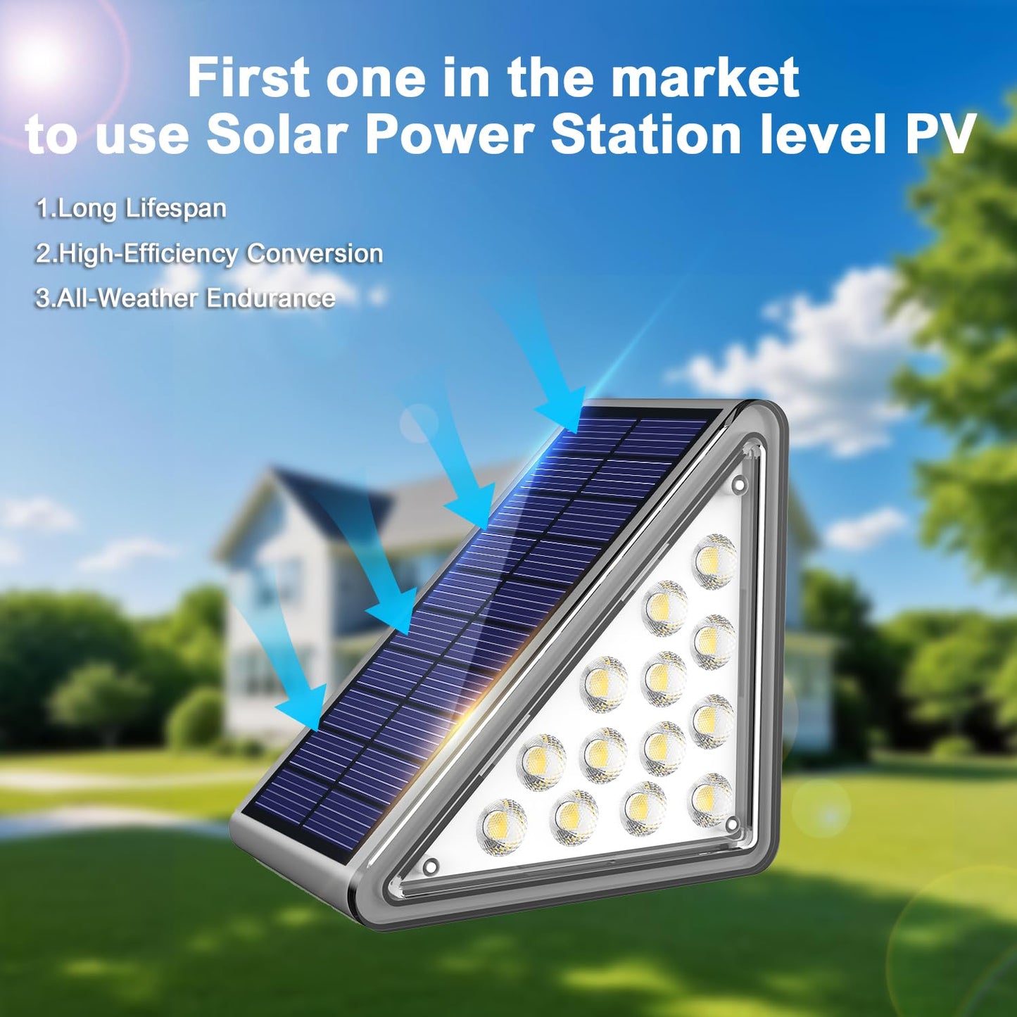 JEJOT Solar Step Lights Outdoor Stair Light, Deck Lights Outdoor Powered IP65 Waterproof, 2CCT Solar Outdoor Step Light, Decor for Stair, Deck, Step, Sidewalk, Porch and Outside Patio,2CCT,16 Pack
