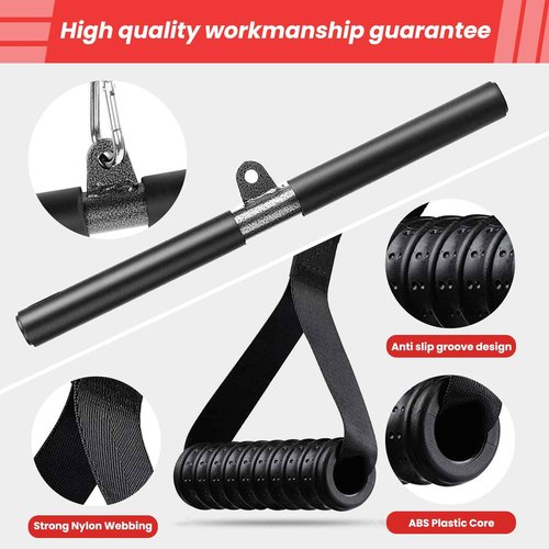 HUCOVIN LAT Pulldown Attachments Pulley System Gym Tricep Rope Pull Down Training Cable Machine LAT Pulldown Machine for Home Gym