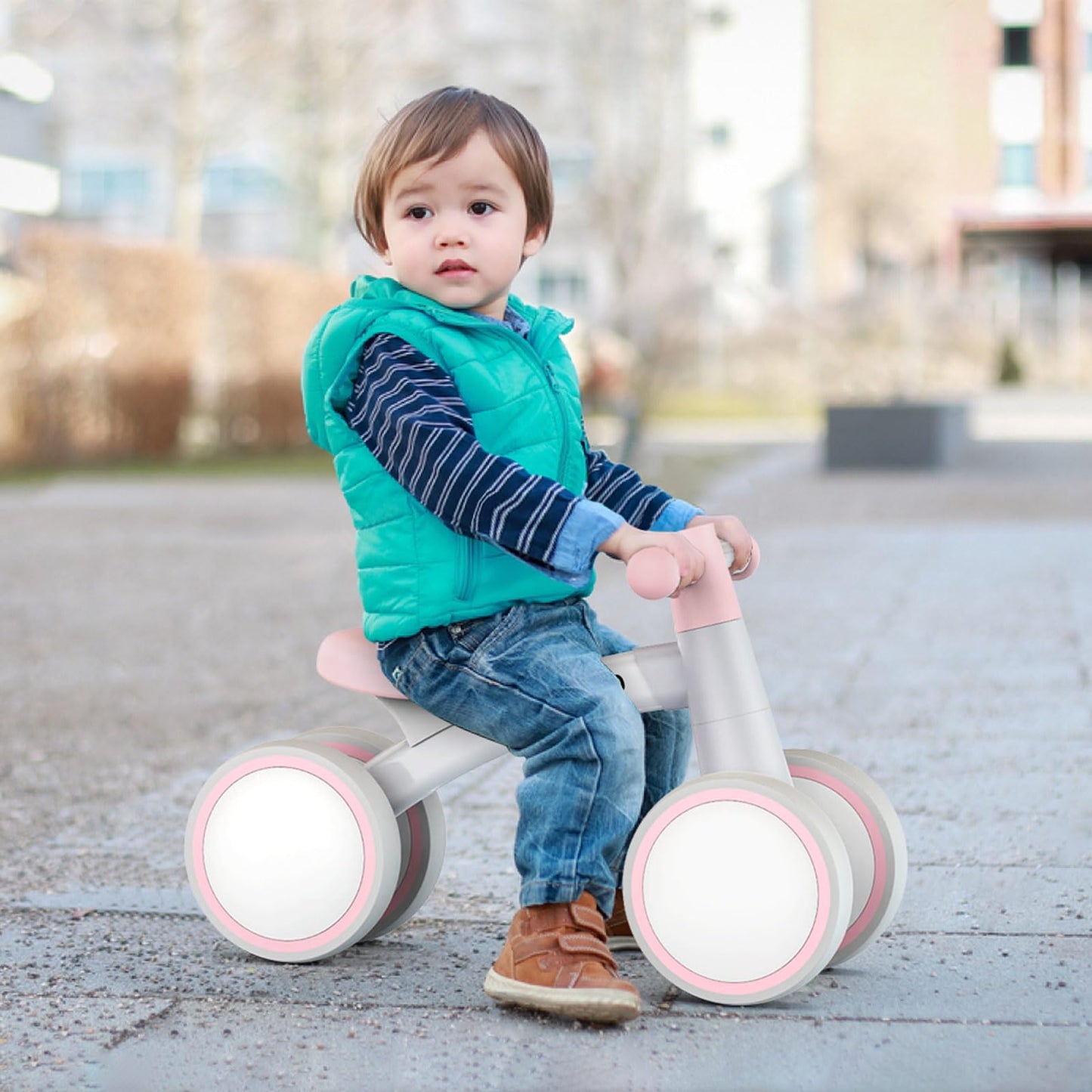 SEREED Baby Balance Bike Toys for 1 Year Old Girl Gifts, Baby Walker, One Year Old Girl Birthday Gifts, 12-24 Months Toddler Balance Bike, First Birthday Gifts