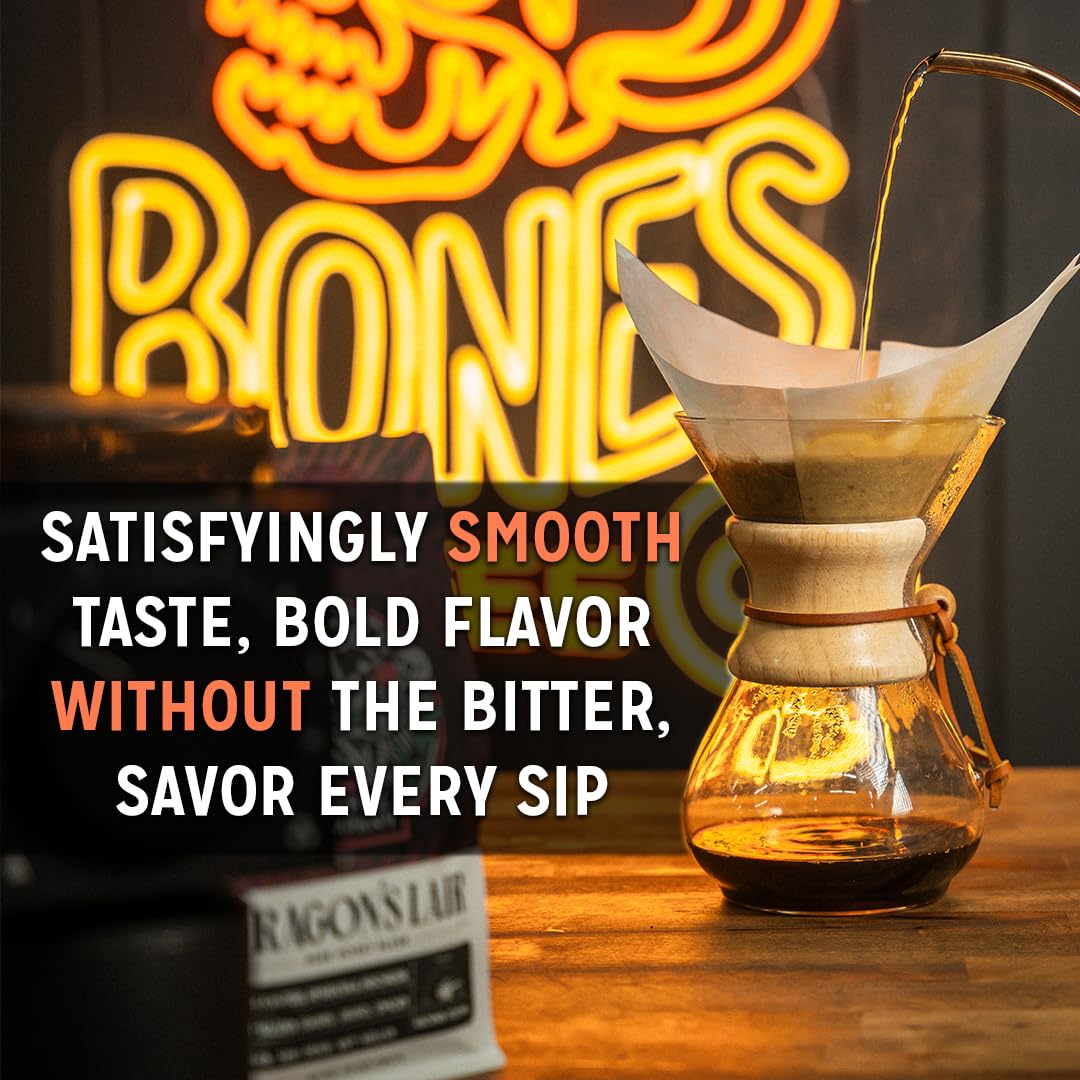 Bones Coffee Company Flavored Coffee Bones Cups French Toast | 12ct Single-Serve Coffee Pods Compatible With 1.0 & 2.0 Keurig Coffee Maker | Sweet Buttery Flavor Aroma