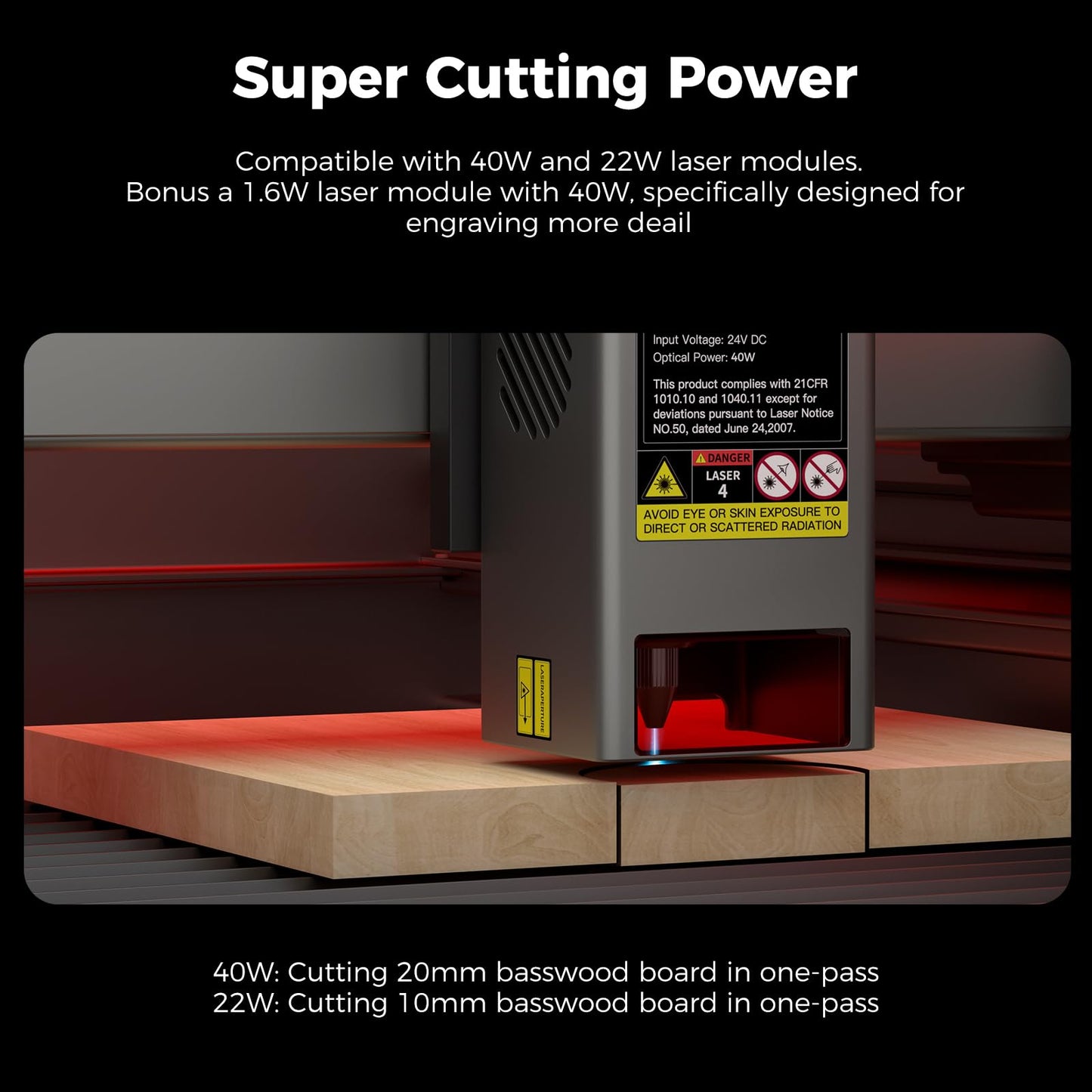 Creality Falcon2 Pro 40W Laser Engraver-Desktop Diode 240000mW Output with Integrated Enclosure, Camera&Air Assist for Batch Process, 600mm/s, Laser Cutter and Engraver Machine for Wood/Acrylic