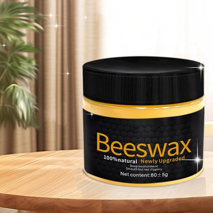 Furniture Wax - Natural Beeswax Polish, Scratch-Covering Wood with Deep Nourishment, Protective Finish for Tables, Cabinets, and Floors, Long-Lasting Shine for Home Wood Care