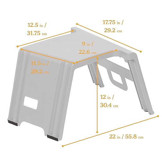 ECR4Kids Linking Stool Set, Flexible Seating, Contemporary, 4-Piece