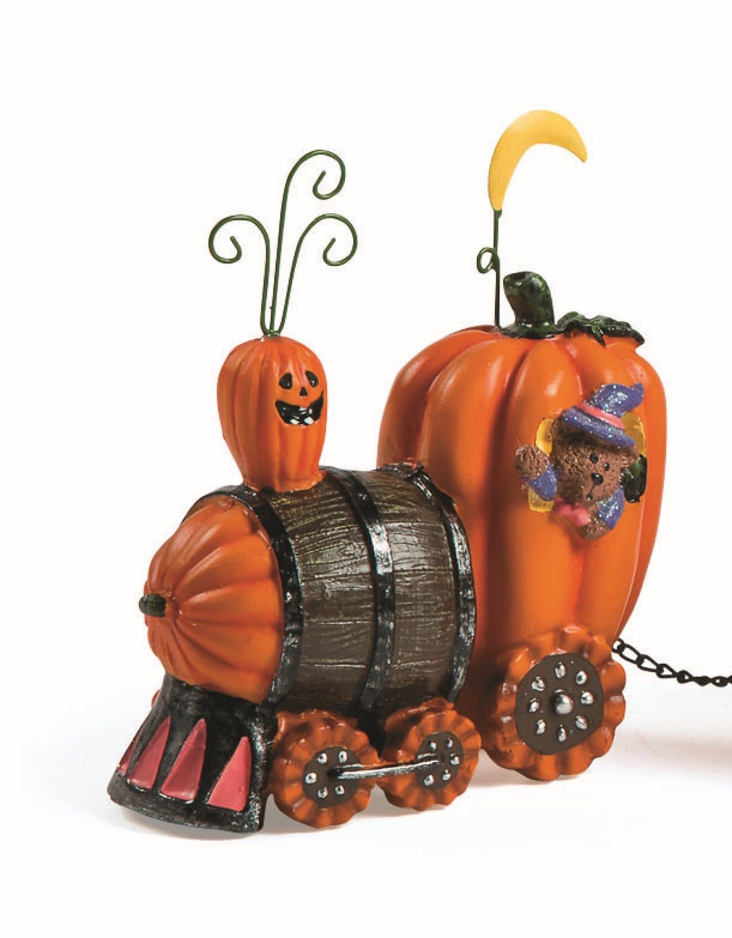 Pumpkin Express Train for Halloween Decorations - Fall Home Decor Table Top Figurines
