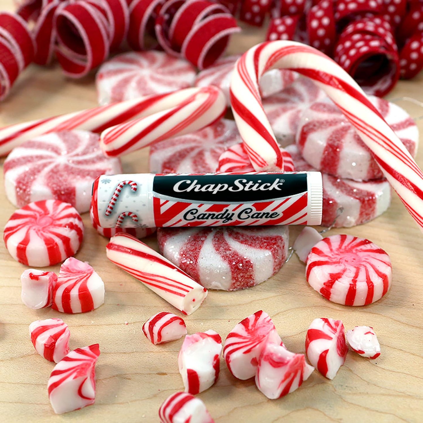 ChapStick Bulk Lip Balm, Holiday Variety 3-Packs x 6 (18 Sticks) - Candy Cane, Sugar Cookie, and Pumpkin Pie Flavored Lip Moistu