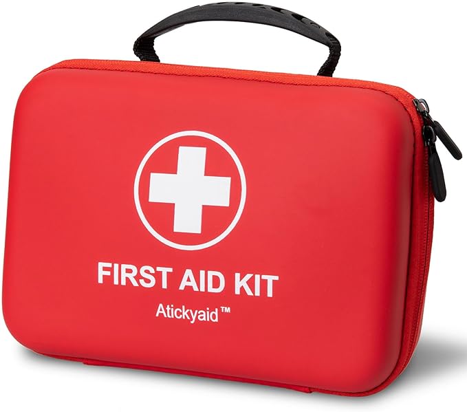 First Aid Kit 340 Piece, Premium Waterproof Hard Shell Medical Kit for Car, Home, Office, Travel, Camping, Sports, Outdoo...