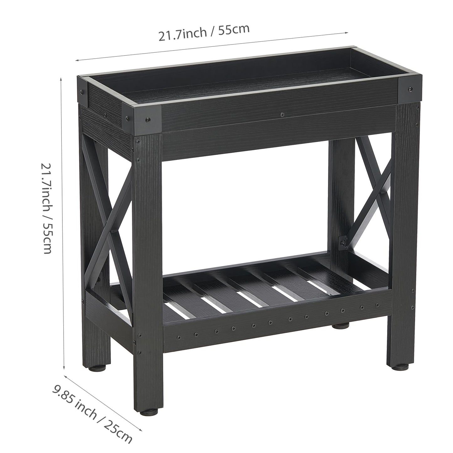 ZEXVIDA Narrow Side Table, End Table,Sofa Side Table, End Table Nightstand for Bedroom, Living Room, Small Spaces