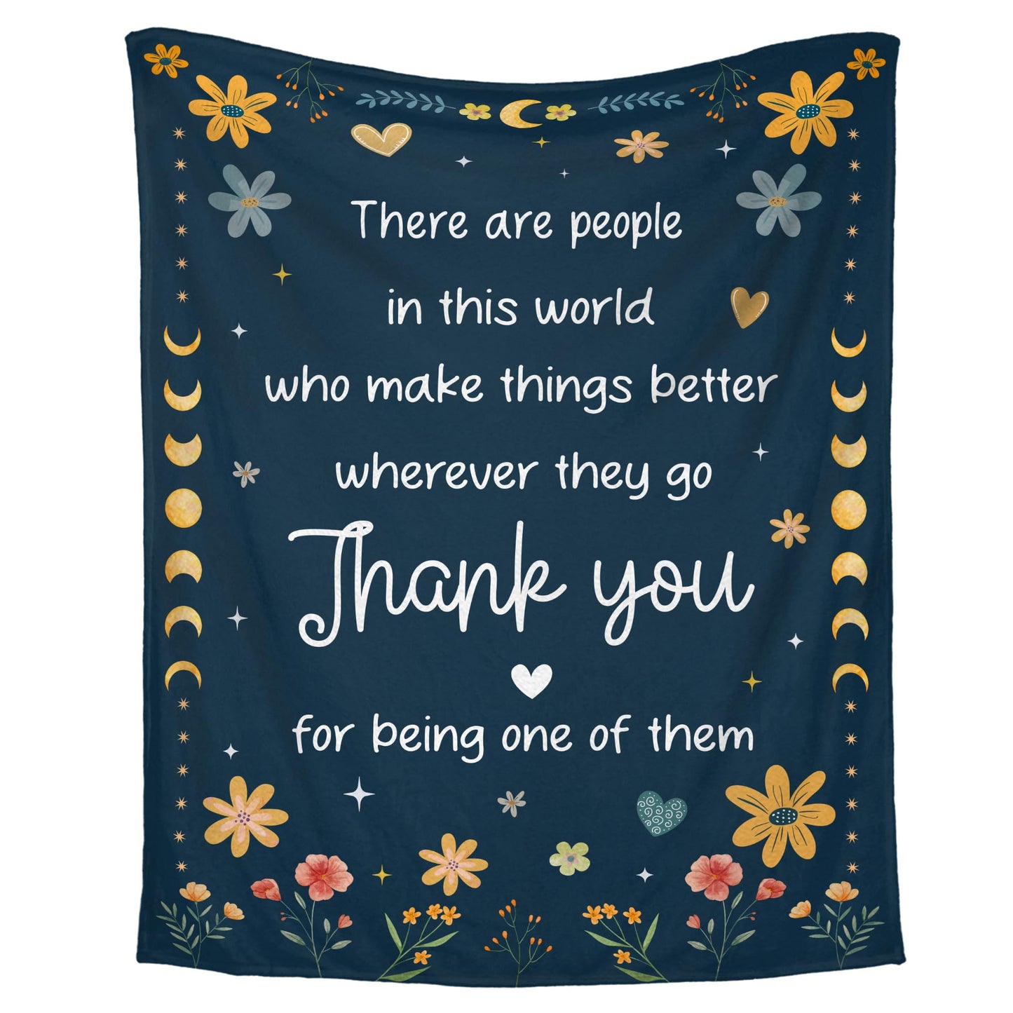 WRAPIX Thank You Gifts for Women - Soft Fleece Throw Blanket 60x80 in - Birthday Inspirational Retirement Gift for Woman Friends Coworkers Employee Nurses, Teacher Appreciation Gifts