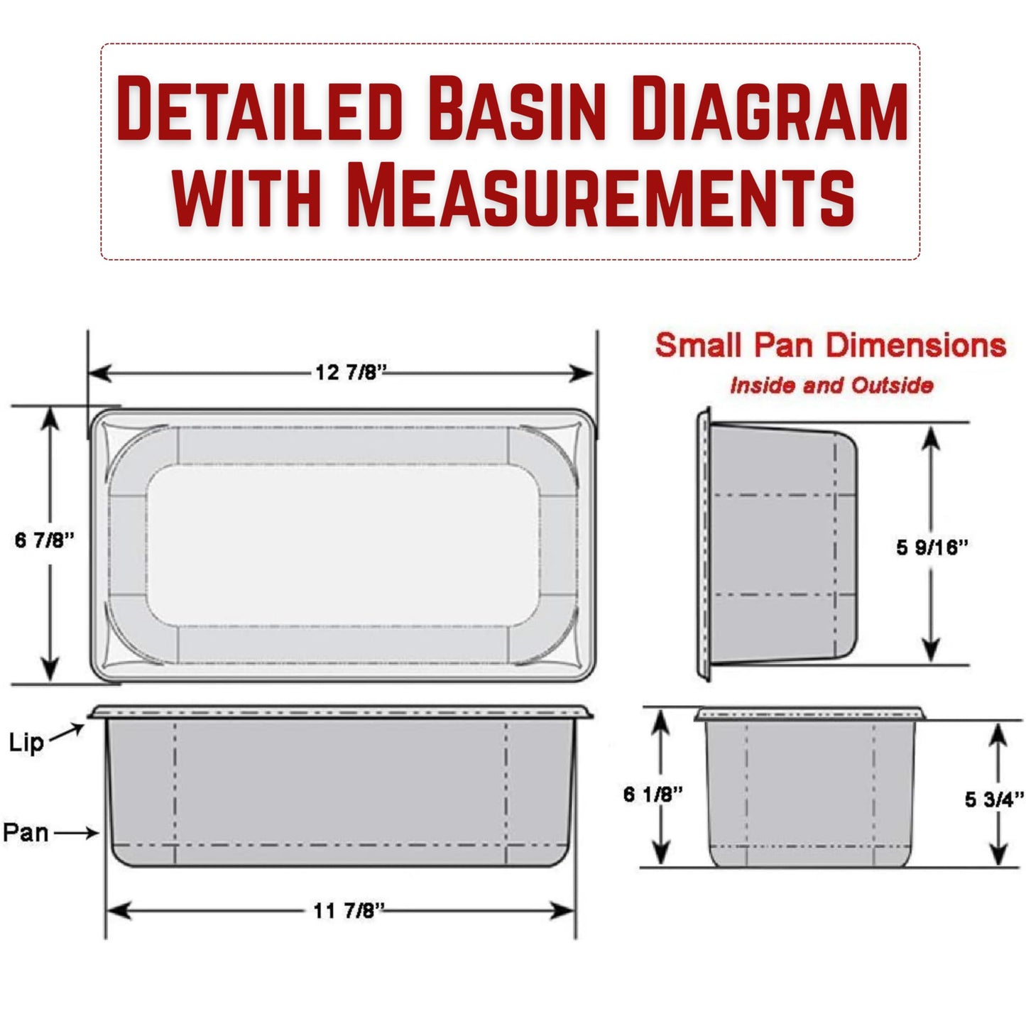 Standard 4-Compartment Drop-in Stainless Steel Concession Sink Set & Hand Washing for Concession Stand Food Trailer