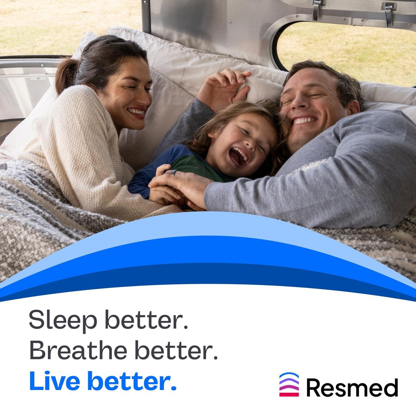 ResMed CPAP Headgear - AirFit F30 - Replacement - Standard Size - Grey - Unisex - Adults with Sleep Apnea - CPAP Accessories