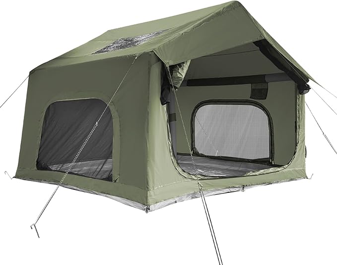 GOTENTIFY Inflatable Camping Tent, Luxury Glamping Design with Skylight, Oxford Fabric