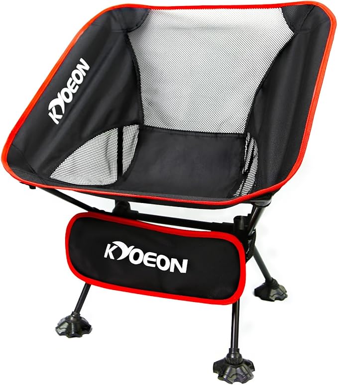 KYOEON Portable Camping Chair, Ultralight Durable Foldable Chair for Outdoor Camp,Travel, Beach, Picnic, Garden, Sport Stu...