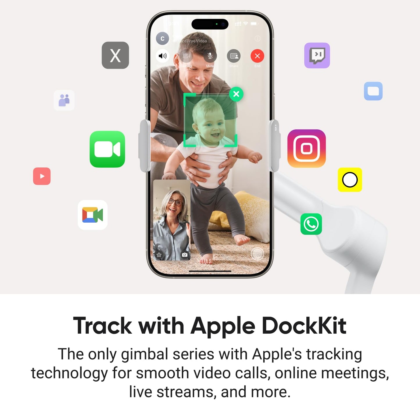 Insta360 Flow 2 Pro Vlog Bundle Grey - Foldable Ai Phone Gimbal, Track In 200+ Apps With Apple Dockkit, 360 Pan Tracking, Built-