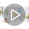 SHIQIKEJIPTY 12 Pack Plastic Champagne Flutes Sage Green Unbreakable Ribbed Champagne Glasses Detachable 5.5 Oz Disposable...