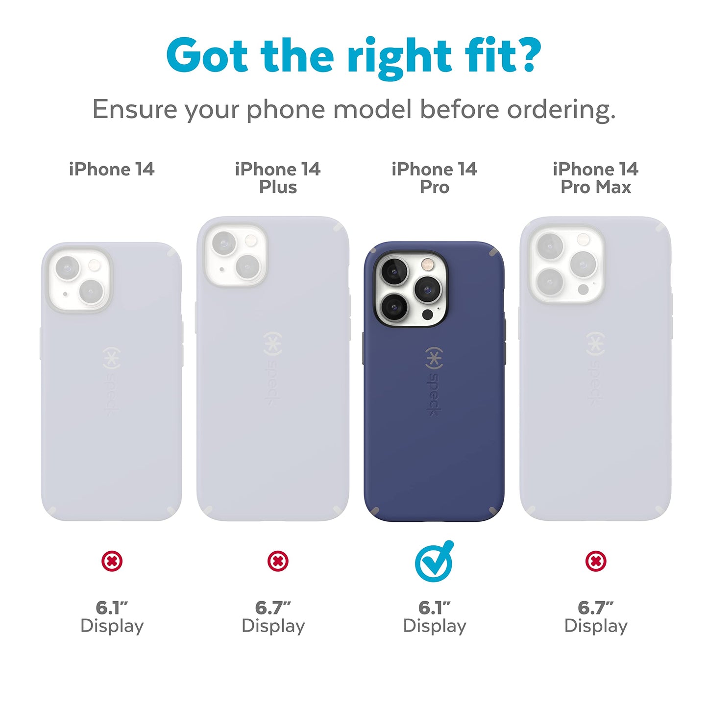 Speck Iphone 14 Pro Case - Slim 6.1 With Drop Protection, Scratch Resistant, Soft Touch, Digital Pink/Energy Red
