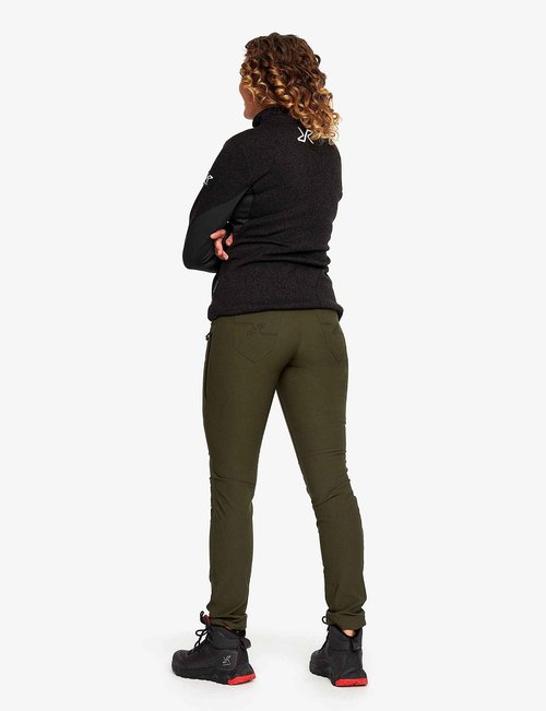 RevolutionRace Women's Fusion Fleece, Fleece Jacket Perfect for Hiking and other Outdoor Adventures, Jet Black, S