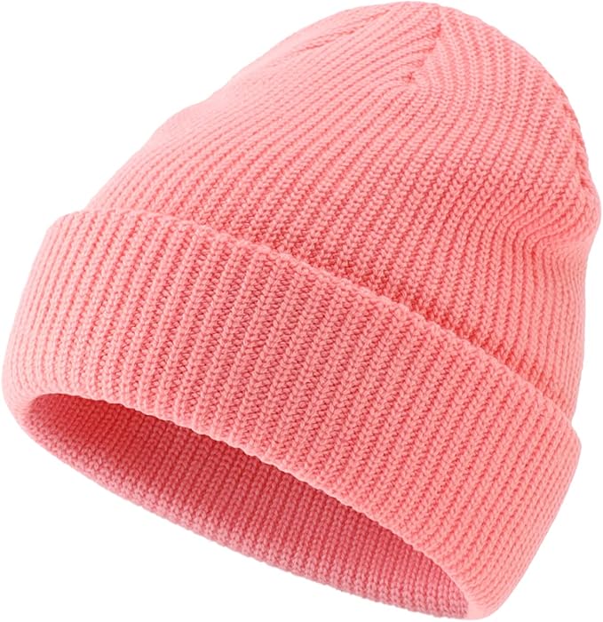 Connectyle Classic Double Layer Knit Beanie Hat Warm Thick Acrylic Winter Hats Daily Cuffed Beanies Watch Hat for Men Women