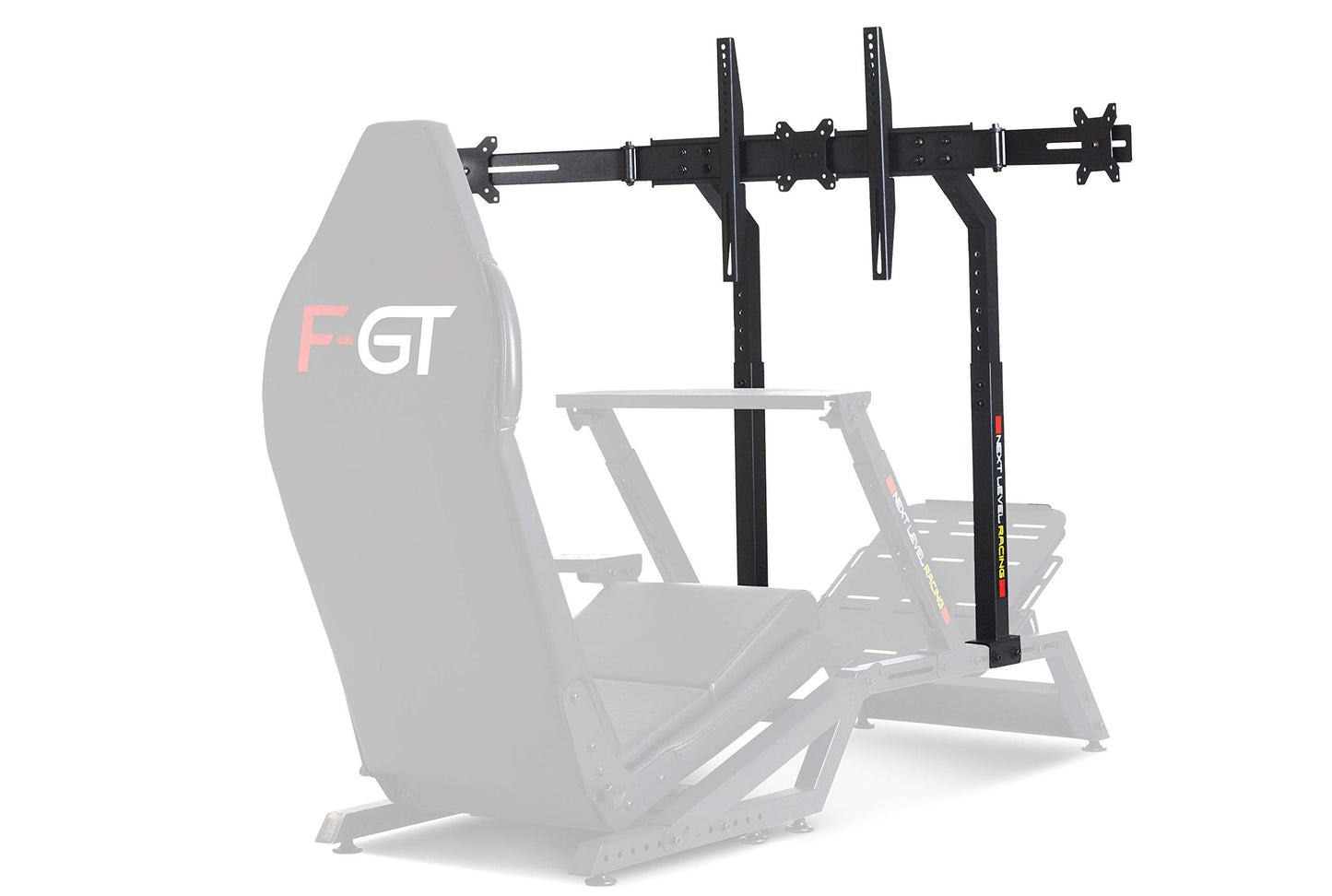 Next Level Racing F-GT Racing Simulator Cockpit and Monitor Stand Bundle
