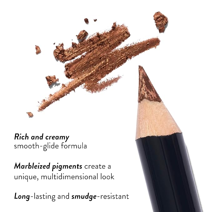 LAURA GELLER NEW YORK Marble Eyes Multidimensional Eyeliner – Long-lasting and Smudge-resistant - Creamy smooth-glide formula- Ultra-pigmented Eye Liner Makeup- Mystery Mauve
