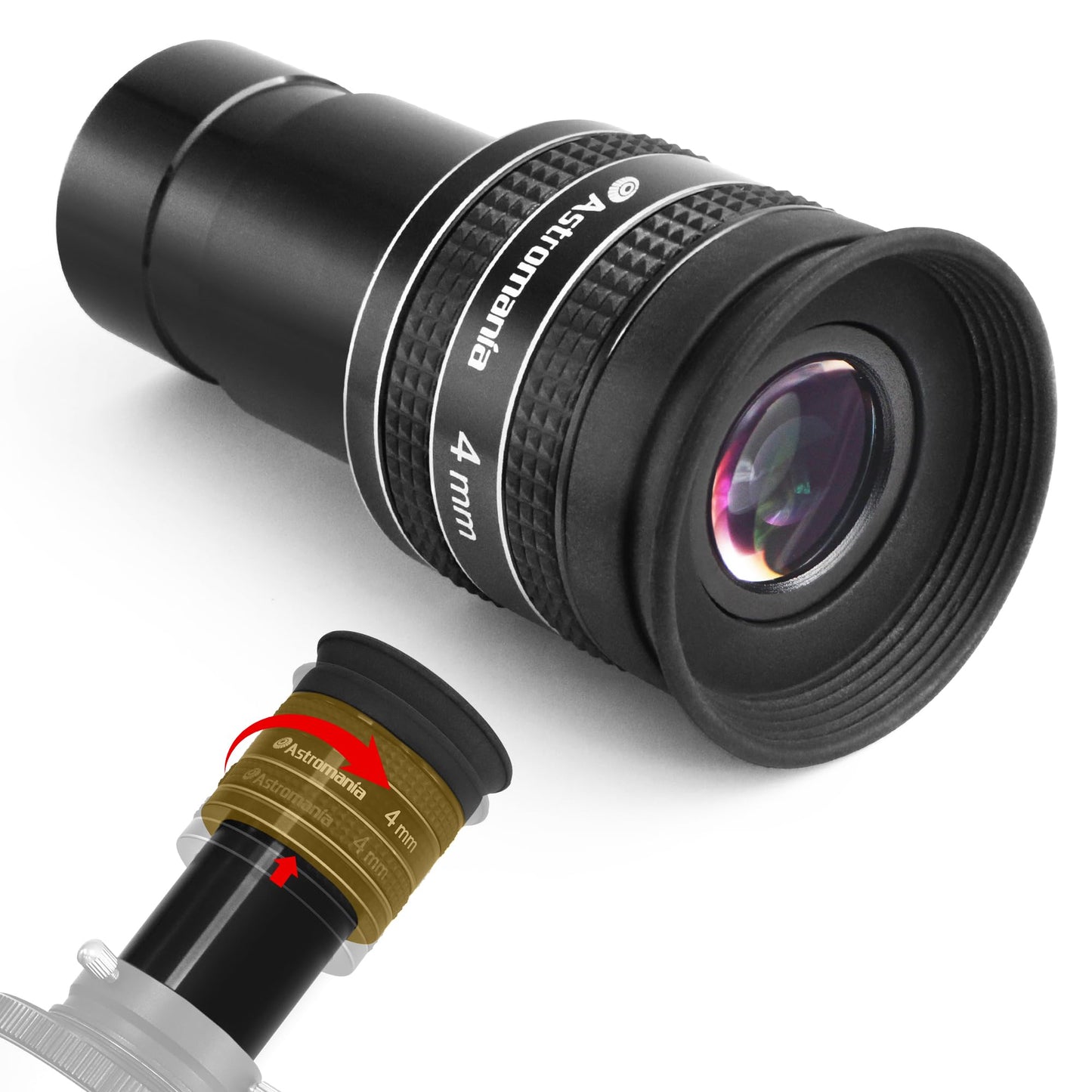 Astromania Telescope Eyepiece 4Mm, Wide Angle 58 Degree Apparent Field Planetary Eyepiece For 1.25 Inch Astronomy Telescope & Fi
